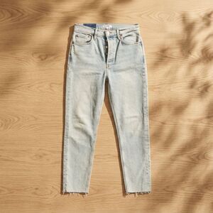 REDONE 90s HIGH RISE LOOSE Denim Jeans BLUE Sz 28 Retail $275